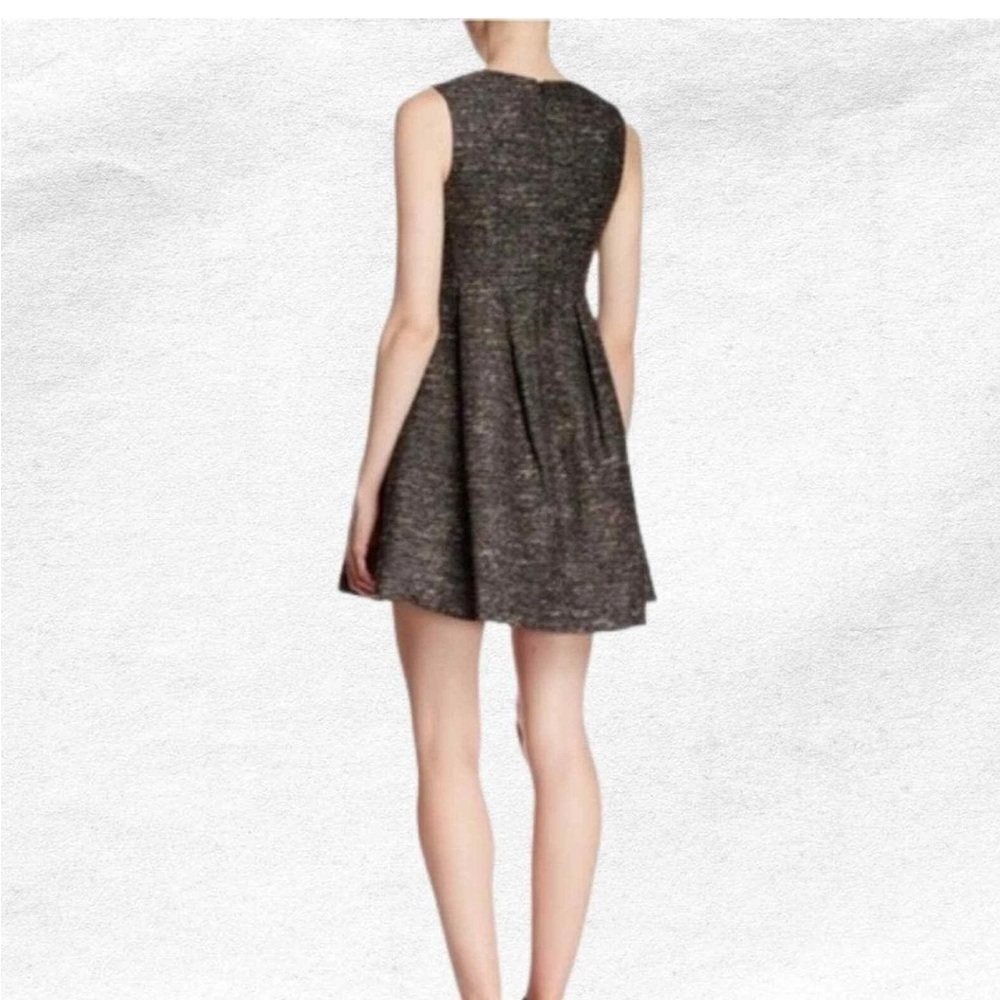 McGinn Lisa Metallic Tweed Mini Dress Size 6